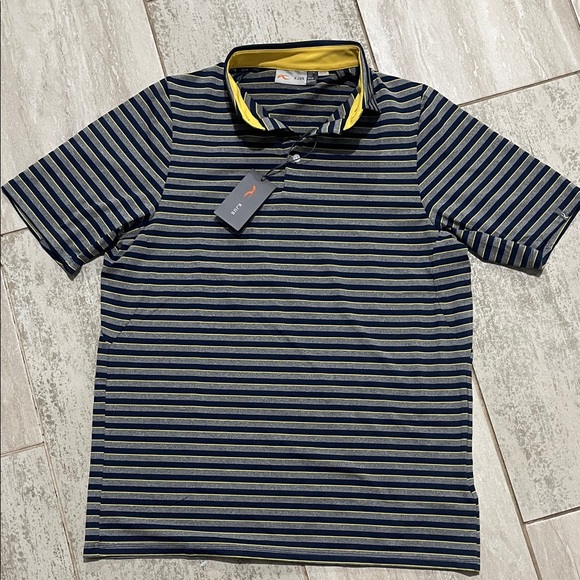 KJUS Other - KJUS golf  Polo Shirt in Navy and Yellow